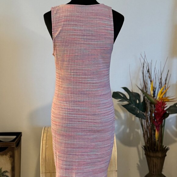AE Casual Overall Mini Dress XL Women's Pink Multi Color Pre-owned - Picture 5 of 7